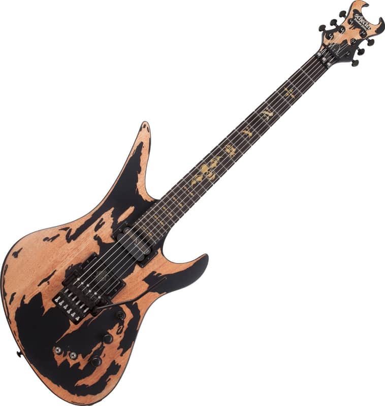 Schecter Synyster Custom-S Guitar Distressed Satin Black