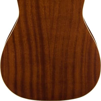 Fender Malibu Player Acoustic Guitar. Walnut Fingerboard, White Pickguard, Fiesta Red image 3
