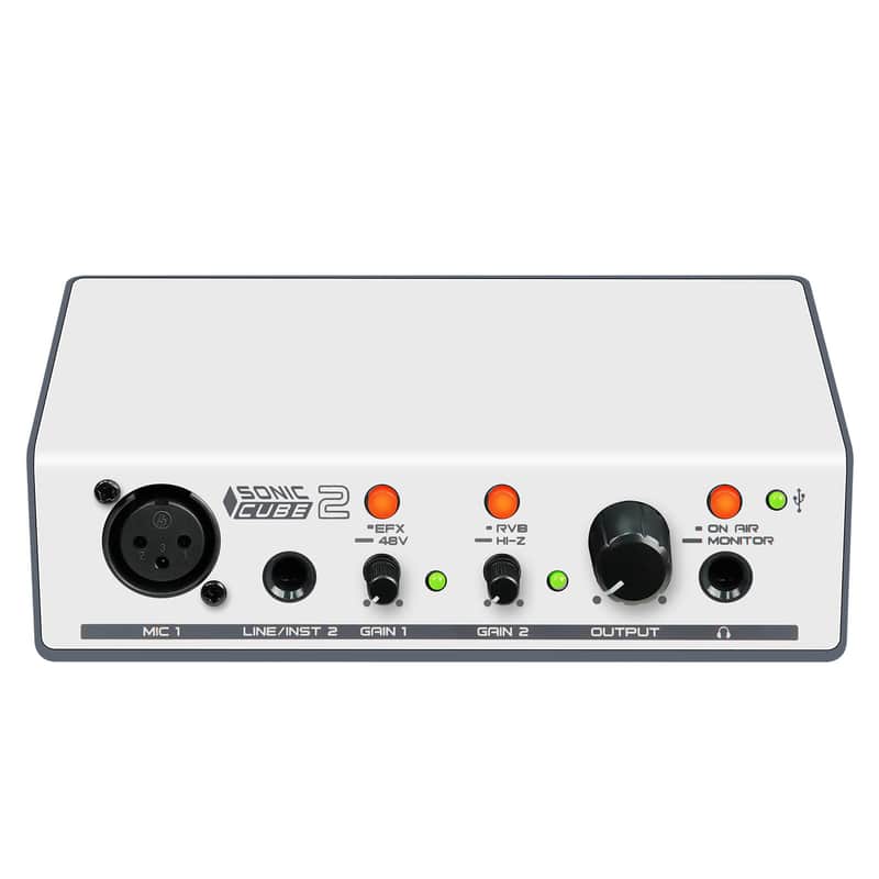 SONICAKE Sonic Cube II - USB Audio Interface with Digital Modeling and DSP Effects, Audio Mixer with XLR, Line Inputs for Recording, Streaming and Podcasting, Dual-Channel Analog Preamp Plug and Play(Shipping From USA/EU/UK warehouse) image 1