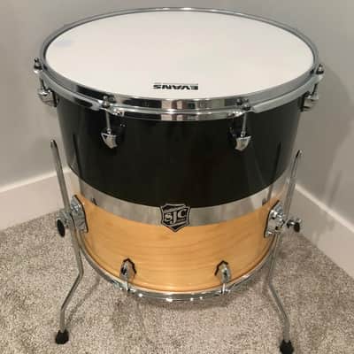 SJC Custom Drums 18” Paramount Floor Tom 2018 - Tuxedo Silver image 1