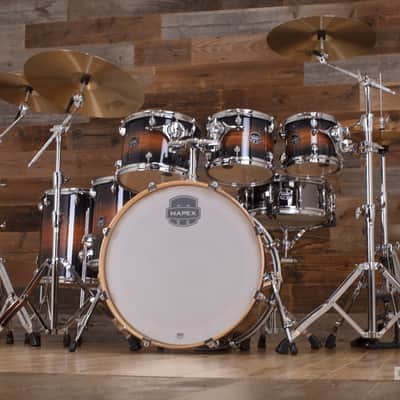 MAPEX ARMORY LIMITED EDITION 6 PIECE DRUM KIT, CARIBBEAN BURST, UK DRUM SHOW KIT image 4