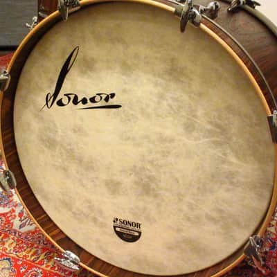 Sonor Vintage Series Rosewood Semi Gloss 4pc Drum Set 20" 10" 12" 14" With tom holder image 3