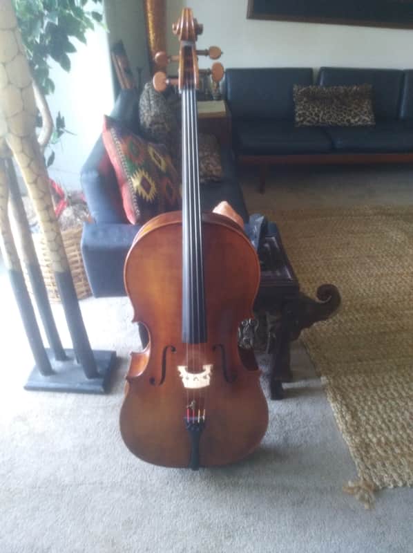4/4 cello Frank denti 2002 Maple brown image 1