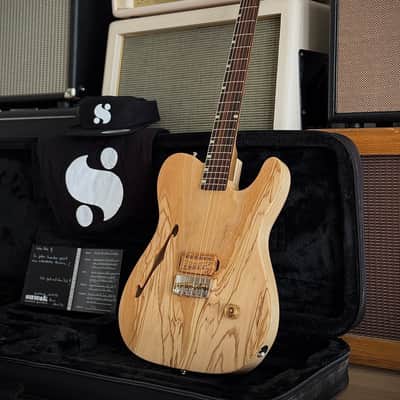 Suwak Custom Guitars Thinline T "Jr." Natural Esche & Olive Body, Korina Hals, Ebenholz Griffbrett uvm. 2026 - Natural image 7