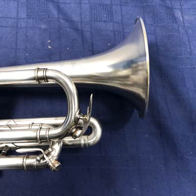 Vintage 1921 Frank Holton Clarke H-C Model Silver Bb Cornet with Original Case image 6