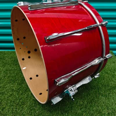 ⚡Pearl BLX All Birch 22"X14" Gong Bass Drum - Red* New Head*⚡ image 14