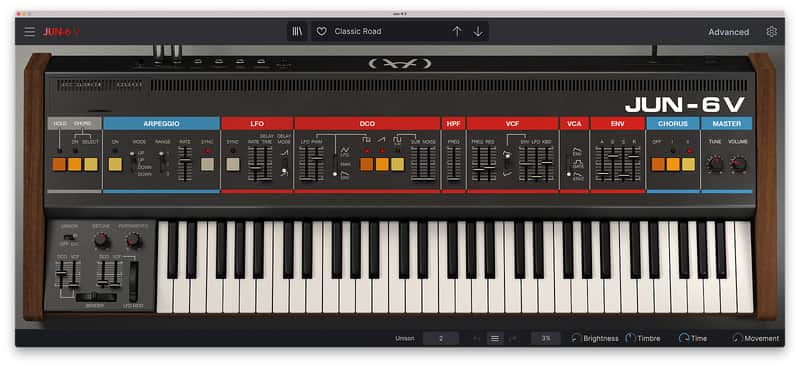 Arturia Jun-6 V Analog Synthesizer Virtual Instrument Software image 1