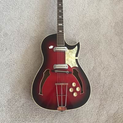 1959 Hopf Special / Spezial Hollow Body Archtop with original case, Germany image 1