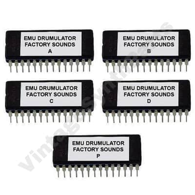 Emu E-Mu Drumulator Factory Sounds EPROM sound expansion bank Rom Drum Vintage