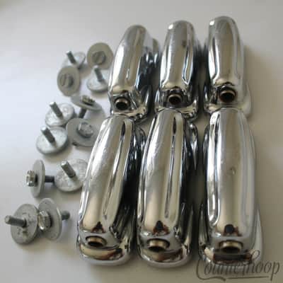 *Slingerland 6x Sound King Snare Drum Lugs Chrome Deluxe Student Vintage 60s USA image 1