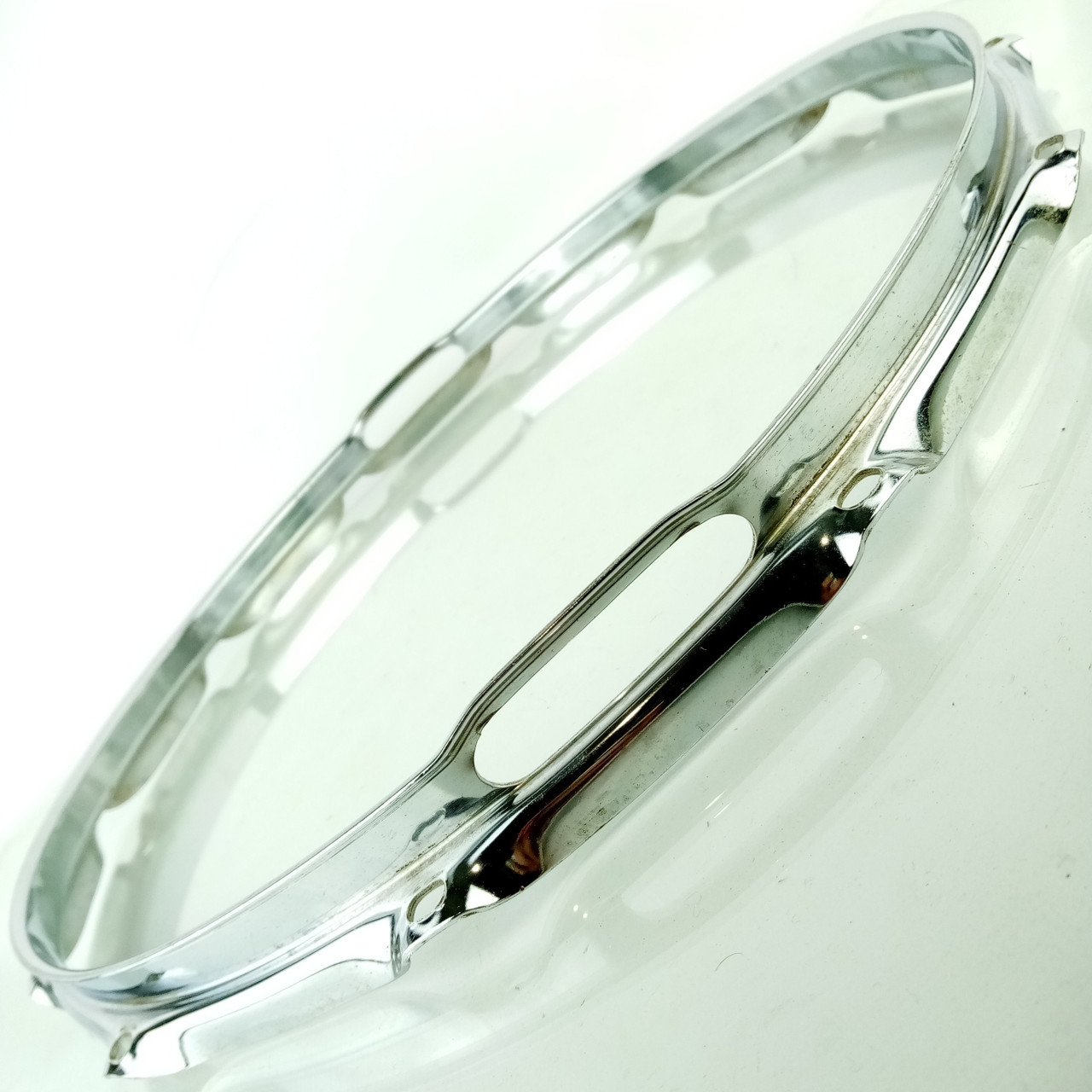 Ludwig 15"12Lug 80s Resonant 1.6mm Marching Snare Drum Rim/Hoop Triple Flange US — main photograph
