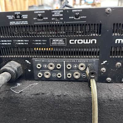 Crown Macro-Tech 5000VZ 2 Channel Power Amplifier BROKEN - PARTS ONLY (#6622) image 7