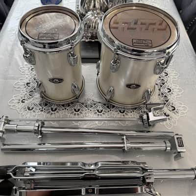 Slingerland Magnum 1979 Silver Mist Power toms 6x10, 8x10 w/Stand XLNT Cond! image 13
