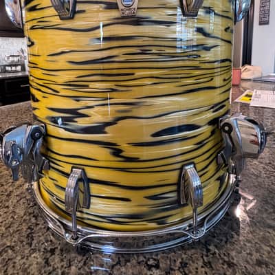 Ludwig Classic Maple Downbeat 3-Piece Shell Pack – Lemon Oyster – 20/12/14 – Mint image 7