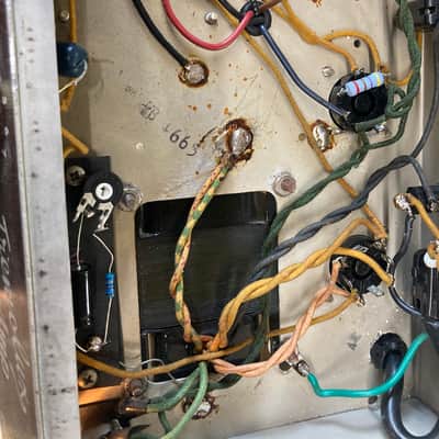 Fender Tremolux 6G9-A 1963 30-Watt Head only Blonde image 7