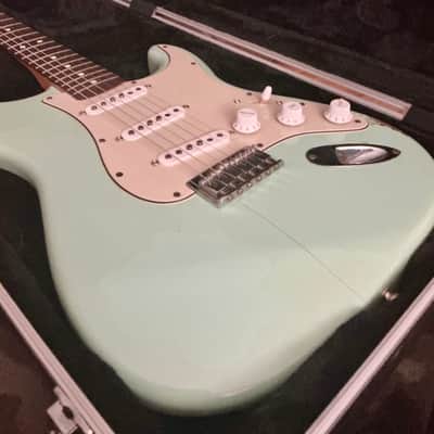 Fender Tom Delonge Strat (Modded with Texas Specials 2010’s - Surf Green image 2