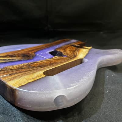 MH Customs Mystic Walnut T-Style Body 2026 - Black Walnut and Resin image 5