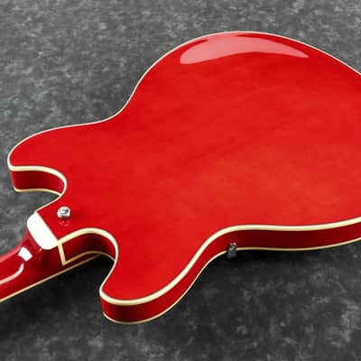 Ibanez AS7312-TCD 12-String Semi-Hollow Body Electric Guitar Transparent Cherry Red image 2