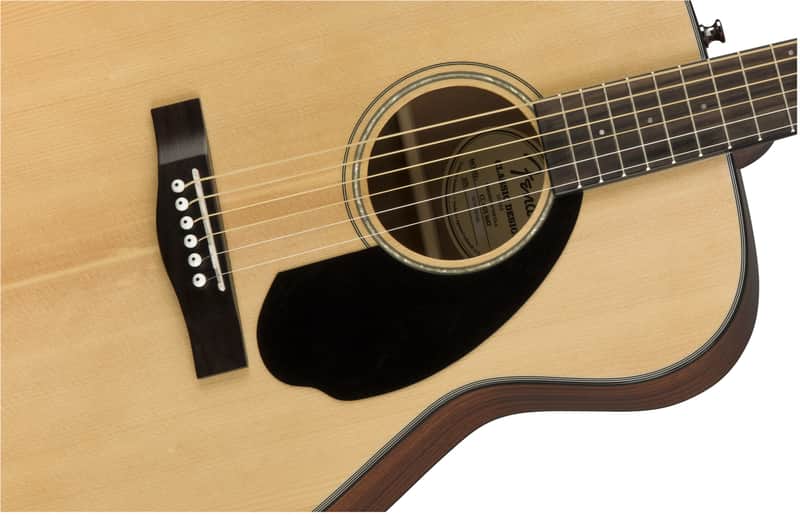 Fender CC-60S Concert, Walnut Fingerboard Acoustic Guitar, Natural image 1