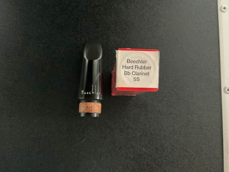 BEECHLER CLARINET MOUTHPIECE (Bb) MODEL 5S BEECHLER Model 5S Clarinet Mouthpiece Undetermined Vintage circa 2000 - Hard Rubber composite image 1