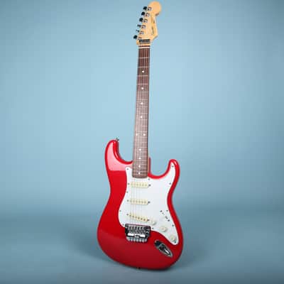 1987 MIJ Squier Ferrari Red Contemporary Stratocaster System 1 Electric Guitar image 2