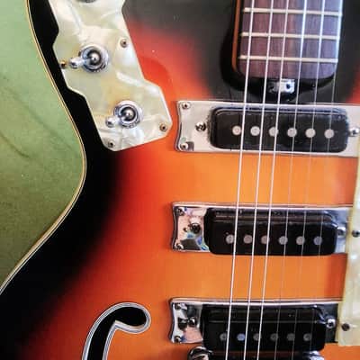 SOLO Gemini 60s Italian hollow body Crafted by Bartolini Cingolani image 8