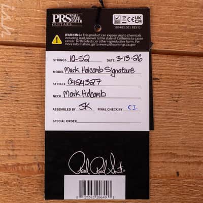 PRS Mark Holcomb Charcoal Wraparound Burst image 13