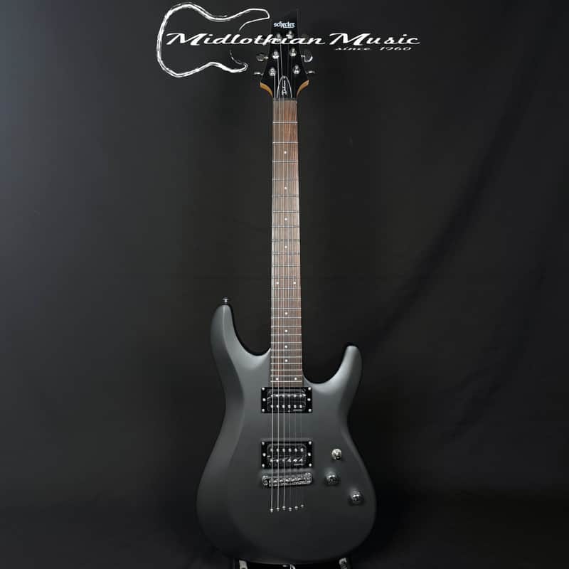 Schecter - C-6 Deluxe Electric Guitar - Satin Black Finish image 1