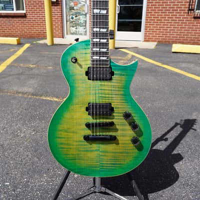 ESP USA Eclipse Lime Burst 6-String Electric Guitar w/ Form Fit Case (2024) image 3