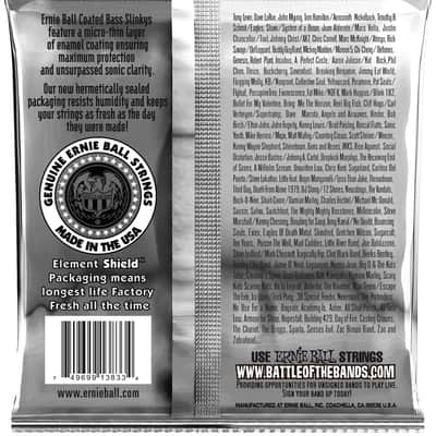 ERNIE BALL 3833 Slinky Bass Coated Hybrid 045-105 Roundwound. Saiten für 4-String E-Bass image 2