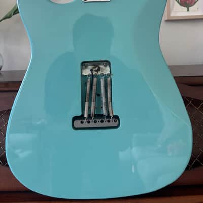 Daphne Blue 2000's Strat w/ Lambertones Crema and Hi/Lo Trons image 10