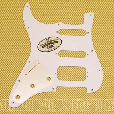 STAD-204 WD 3-ply White Pickguard HSS for Fender Stratocaster Guitar w/Humbucker image 2