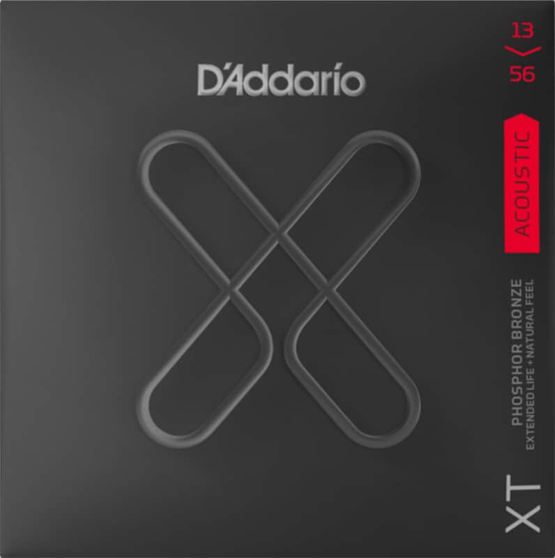 D'Addario XTAPB1356 XT Phosphor Bronze Acoustic Guitar Strings, Medium, 13-56 image 1