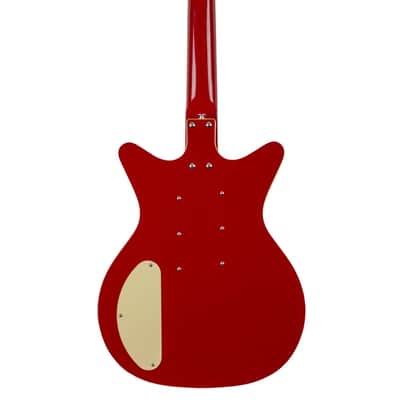 Danelectro TRIPLE DIVINE - RED Double Cutaway Shorthorn Shape Semi-Hollow Body C Shape Neck 6-String Electric Guitar image 7