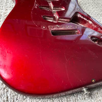 Fender American Vintage '62 Stratocaster Body 1990 Candy Apple Red image 2