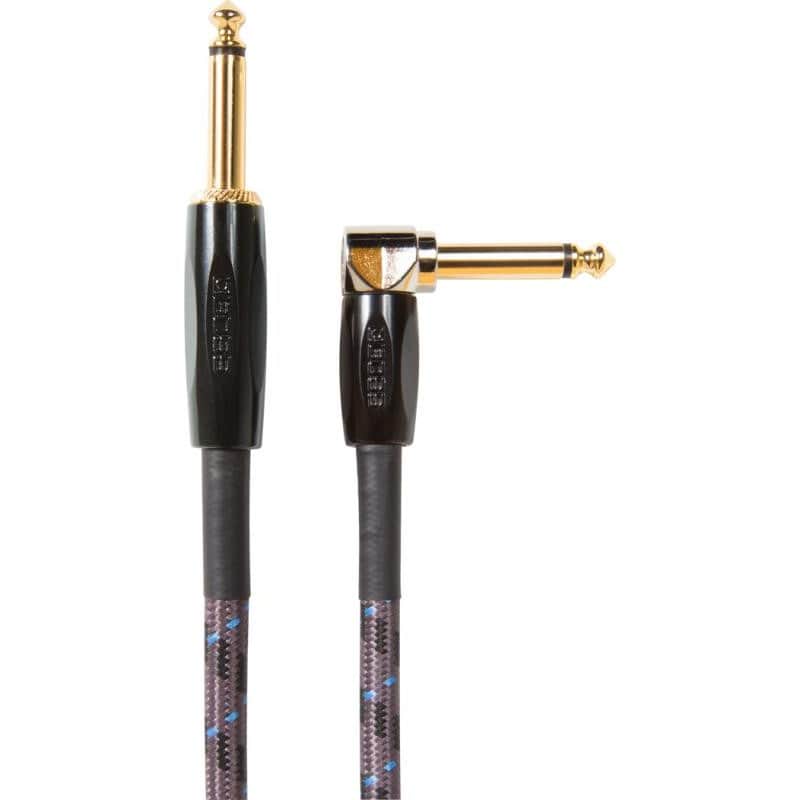 Boss BIC-10A 1/4" Straight / Angled TS Instrument Cable - 10' image 1