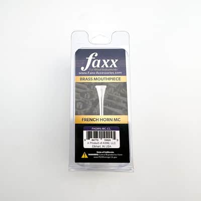 Faxx MC - French Horn One-Piece Mouthpiece - Silver-Plated image 2