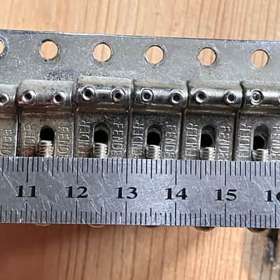 Fender Stratocaster Full Block Bridge Tremolo Unit 1998 Mexico 57mm Wide Spacing image 7