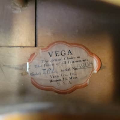 Vega Electrovox Blonde Archtop Tenor Guitar, Model TR1. circa 1930's - 1940's, serial #5208 image 2