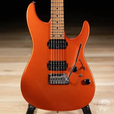 Ibanez AZ2402 Prestige HH Roasted Maple Neck w/ Case – Roadster Orange Metallic image 2