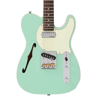 Vintage V72 Semi-Hollow ~ Ventura Green image 4