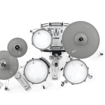 EFNOTE mini Acoustic Designed Electronic Drum Set White Sparkle Kit image 2