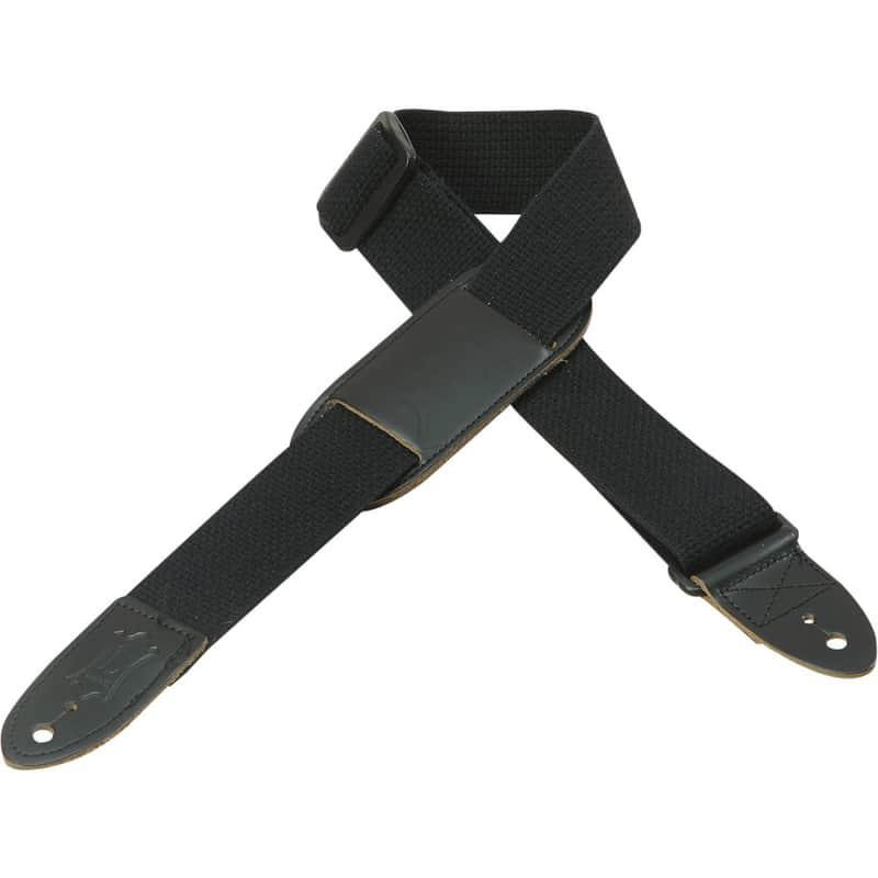 Levy's Leathers - MC8PJ-BLK - 1 1/2" Wide Black Cotton Youth Guitar/ Uke Strap image 1