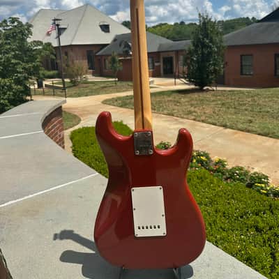 Greco SE Stratocaster Owned By Elliot Easton 1980 - Dakota Red Left Handed OHSC image 13