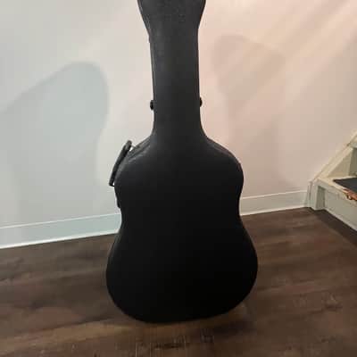 Cahaya 41 Inch Hard Acoustic Guitar Case ABS Waterproof Guitar Bag 0.6 Inch Thick Padding for Acoustic Classical Guitars, Black CY0248 2020s - ABS image 1