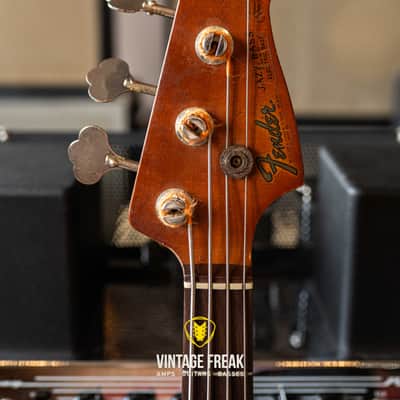 Fender Fullerton Jazz Bass Stacked Knob 80's - Sunburst image 10