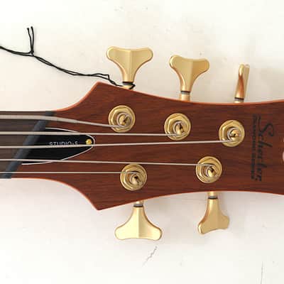 Schecter Stiletto Studio-5 Fanned Fret Bass Honey Satin B-Stock 0677 image 4