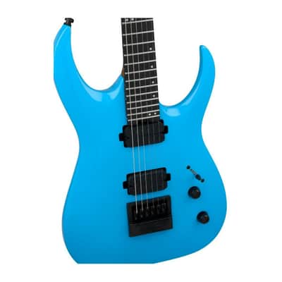 Jackson Pro Plus Series Signature Misha Mansoor Juggernaut ET6 6-String Right-Handed Electric Guitar with Poplar Body, Maple Neck, and Ebony Fingerboard (Riviera Blue) image 3