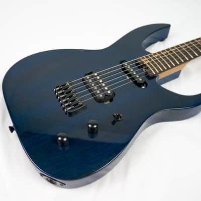 Swisher Handmade Machine 6 2022 Indigo Blue Electric Guitar image 1