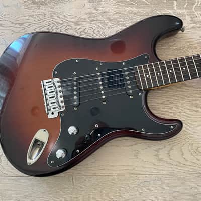 1980s PGM Moon Stratocaster Mahogany Custom Shop Dark Brown Sunburst Schecter USA Pickups Flamed Neck Japan Vintage image 2